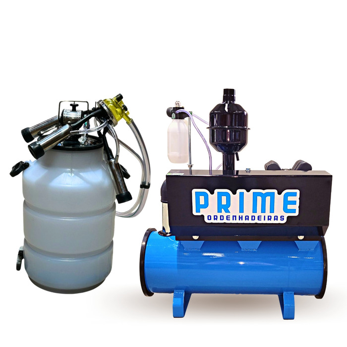 Ordenhadeira Prime Balde ao Pé BV 300 litros - Motor 1 cv