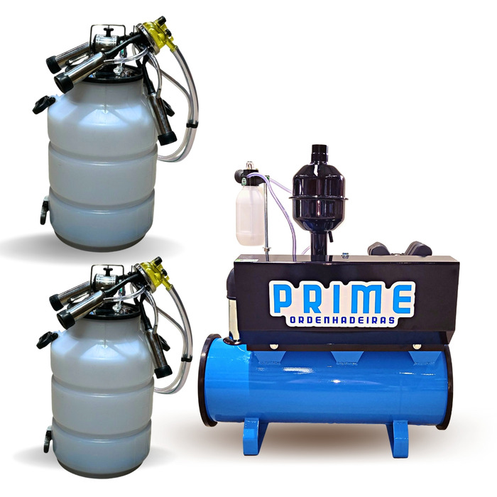 Ordenhadeira Prime Balde ao Pé BV 300 litros - Motor 1 cv