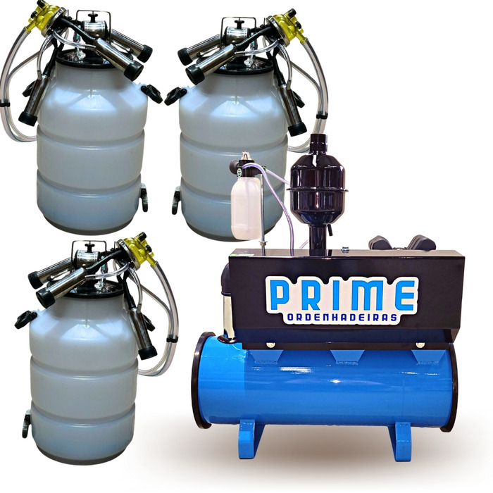Ordenhadeira Prime Balde ao Pé BV 450 litros - Motor 2 cv