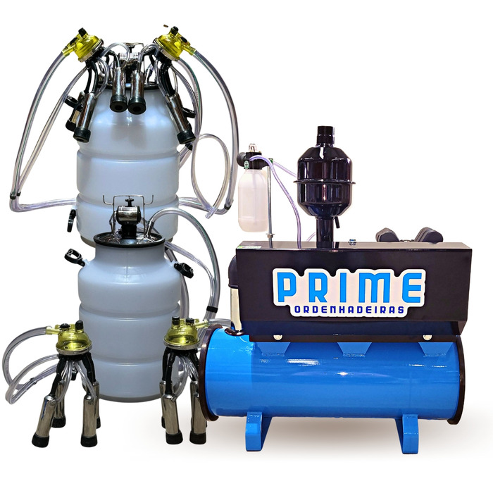 Ordenhadeira Prime Balde ao Pé BV 600 litros - Motor 2 cv
