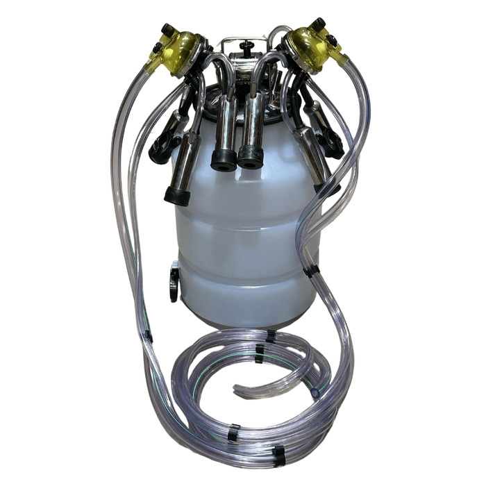 Ordenhadeira Inox Prime Balde ao Pé BV 450 litros - Motor 2 cv - De 1 a 4 conjuntos