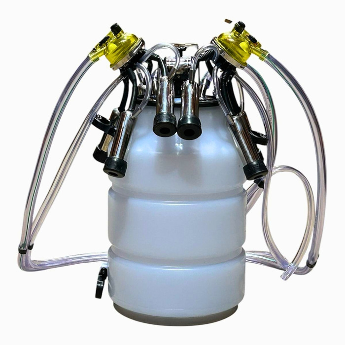 Ordenhadeira Inox Prime Balde ao Pé BV 600 litros - Motor 2 cv - De 1 a 5 conjuntos