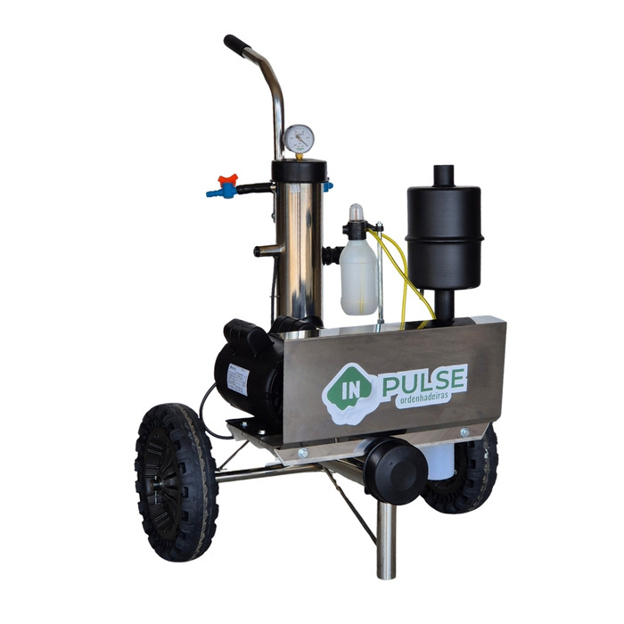 Ordenhadeira Móvel Inox In Pulse - BV 450 - Motor 2 cv - 1 a 4 conjuntos