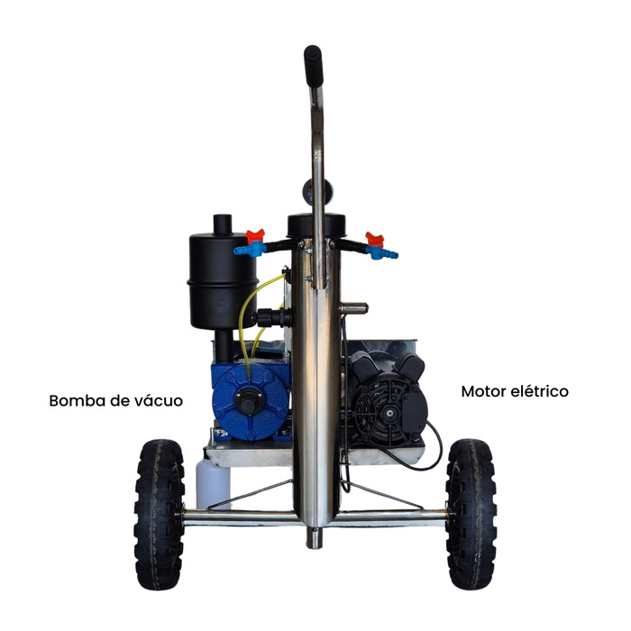 Ordenhadeira Móvel Inox In Pulse - BV 450 - Motor 2 cv - 1 a 4 conjuntos
