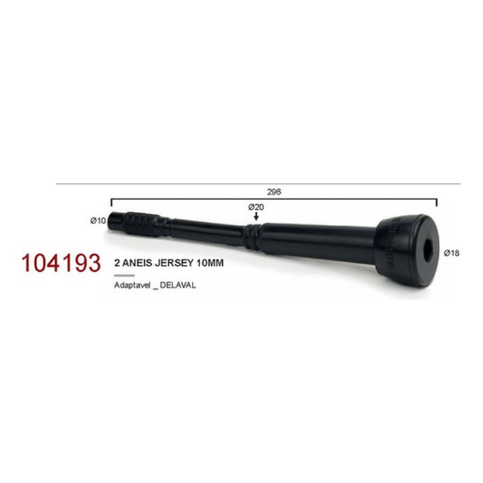 Teteira Insuflador 2 Aneis 10mm Jersey Inabor Ultra -ordenha